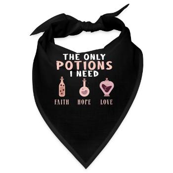 Glaube Hoffnung Liebe Tugend Elixier Witch Trank W - Bandana - Schwarz - Vorne
