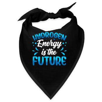 Energie Aus Wasserstoff Ist Die Zukunft Hydrogen - Bandana - Schwarz - Vorne