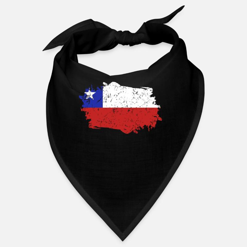 Chili Drapeau Grunge Chili Drapeau - Bandana - noir