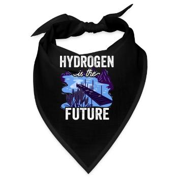 Wasserstoff Ist Die Zukunft Element Hydrogen - Bandana - Schwarz - Vorne