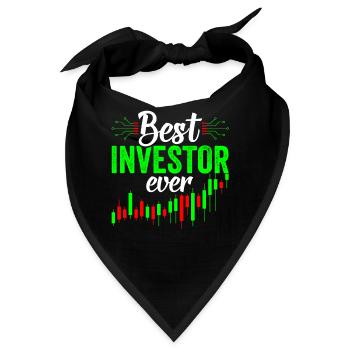 Bester Investor Aller Zeiten Anleger Investieren - Bandana - Schwarz - Vorne