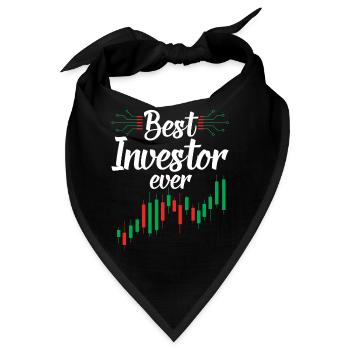 Bester Investor Aller Zeiten Investieren Anleger - Bandana - Schwarz - Vorne