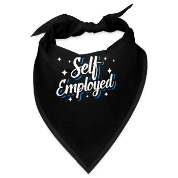 Selbstständig Freelancer Freiberufler - Bandana - Schwarz - Vorne