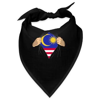 Malaysia - Bandana - Schwarz - Vorne
