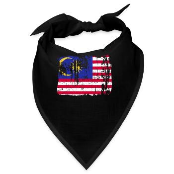 Malaysia - Bandana - Schwarz - Vorne