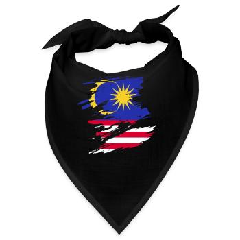 Malaysia - Bandana - Schwarz - Vorne