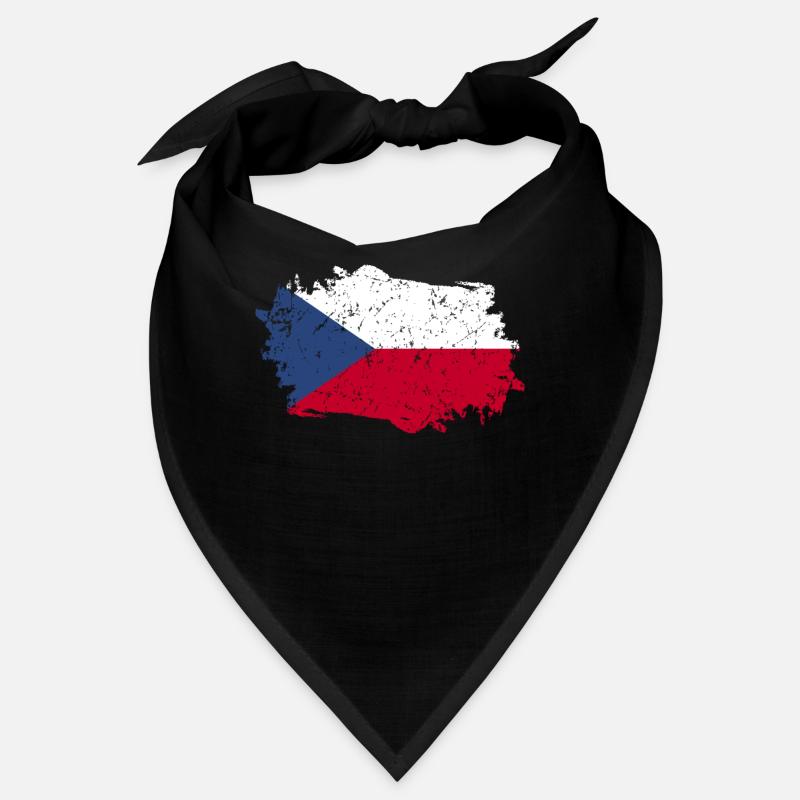 Drapeau de la République tchèque Grunge Drapeau tchèque Bandana