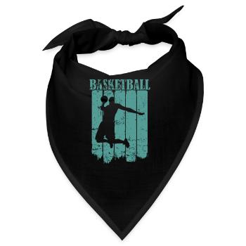Basketball Ballsport Amerika Teamsport - Bandana - Schwarz - Vorne