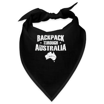 Backpack through Australia Abenteuer - Bandana - Schwarz - Vorne
