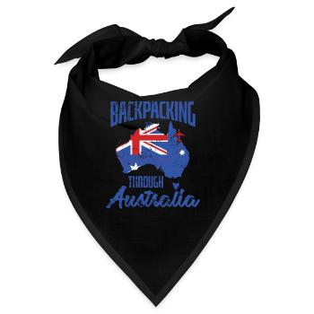 Backpacking through Australia Sydney - Bandana - Schwarz - Vorne