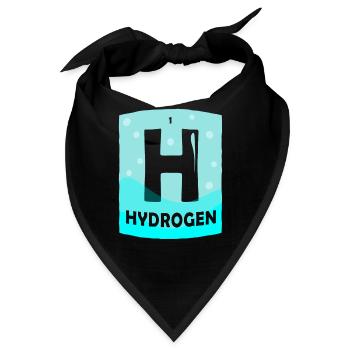 Wasserstoff Energie Hydrogen Element - Bandana - Schwarz - Vorne
