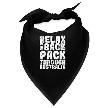 Relax and Backpack through Sydney Australia - Bandana - Schwarz - Vorne