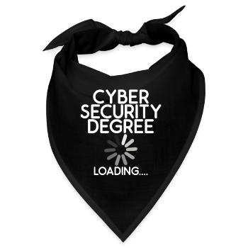 Cyber Security Degree Loading 2 - Bandana - Schwarz - Vorne