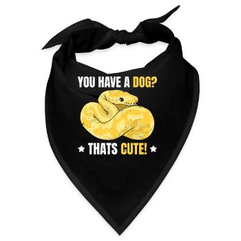 Banana Ball Python Du Hast Einen Hund? Das Ist Süß - Bandana - Schwarz - Vorne
