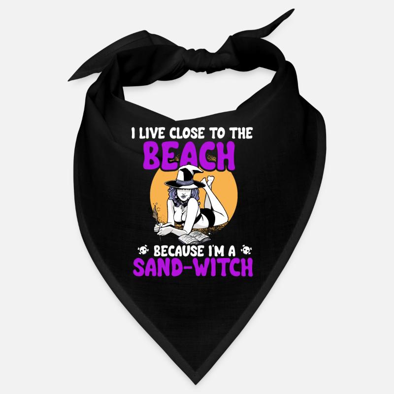 Je suis une sorcière de sable d’Halloween Bandana