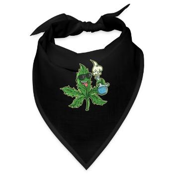 Cannabis - Bandana - Schwarz - Vorne
