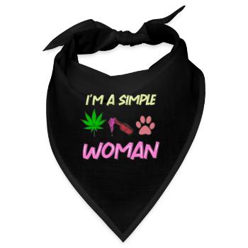 Cannabis - Bandana - Schwarz - Vorne