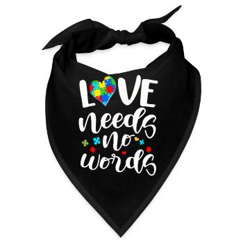 Autismus Geschenk Autist Asperger ADHS Autism - Bandana - Schwarz - Vorne