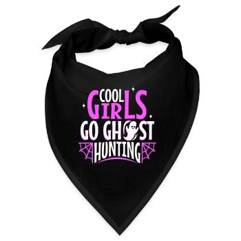 Cool girls go ghost hunting - Bandana - Schwarz - Vorne