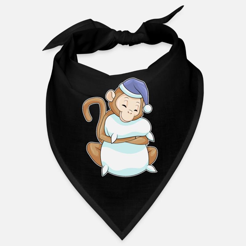Monkey Sleeping Pillow Bandana