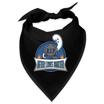 After Lives Matter - Bandana - Schwarz - Vorne