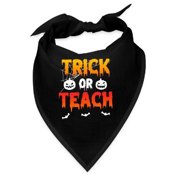 Süßes oder Saures Halloween - Bandana - Schwarz - Vorne