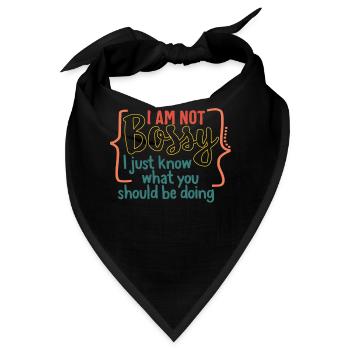 Ich bin kein herrisches Shirt, Supervisor-T-Shirt, lustig - Bandana - Schwarz - Vorne