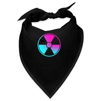 Lustiges Design Radioaktiv - Bandana - Schwarz - Vorne