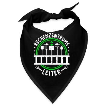Rechenzentrumsleiter Rechen & Leiter Garten - Bandana - Schwarz - Vorne