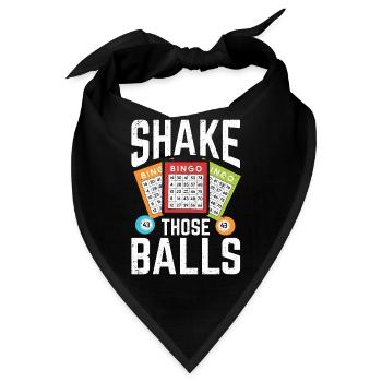 Shake Those Balls Lustiges Bingo - Bandana - Schwarz - Vorne