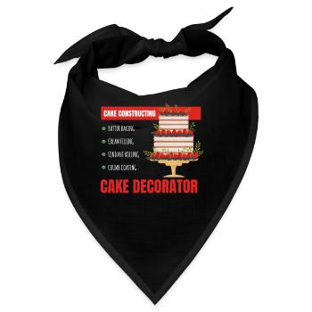 Cake Constructing Backen Kuchen Cupcake - Bandana - Schwarz - Vorne