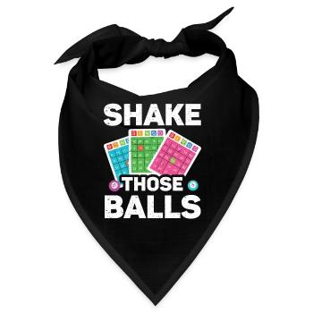 Shake Those Balls Lustiges Bingo - Bandana - Schwarz - Vorne