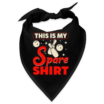 Das Ist Mein Ersatzhemd Lustiger Bowling Bowler - Bandana - Schwarz - Vorne