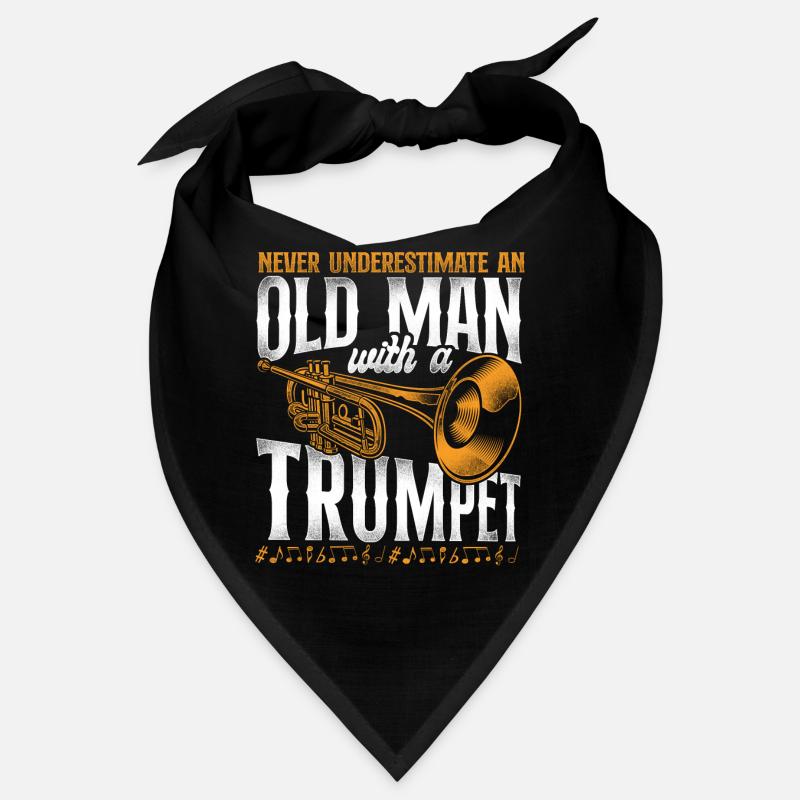Trumpet Player Dad Father Retired Bandana