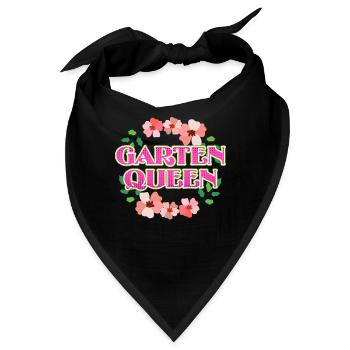 Garten Königin Gärtnerin - Bandana - Schwarz - Vorne