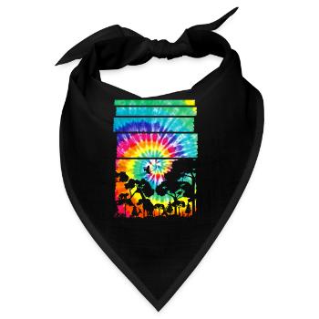 Afrika Safari Savanne - Bandana - Schwarz - Vorne