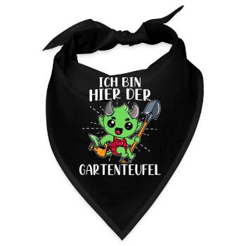 Kleingarten anfänger Ich bin hier der - Bandana - Schwarz - Vorne