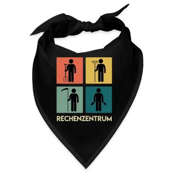 Rechenzentrum Garten Rechen Gärtner - Bandana - Schwarz - Vorne