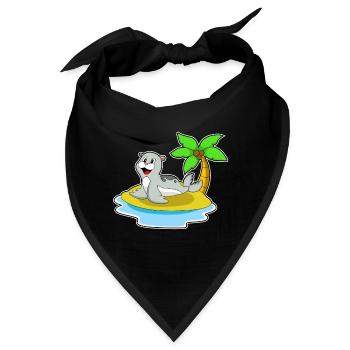 Seehund Insel - Bandana - Schwarz - Vorne