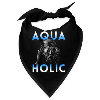 Apnoetaucher Freitaucher Freediver Scuba Taucher - Bandana - Schwarz - Vorne
