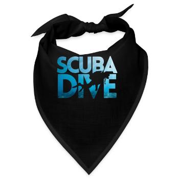 Apnoetaucher Freitaucher Freediver Scuba Taucher - Bandana - Schwarz - Vorne