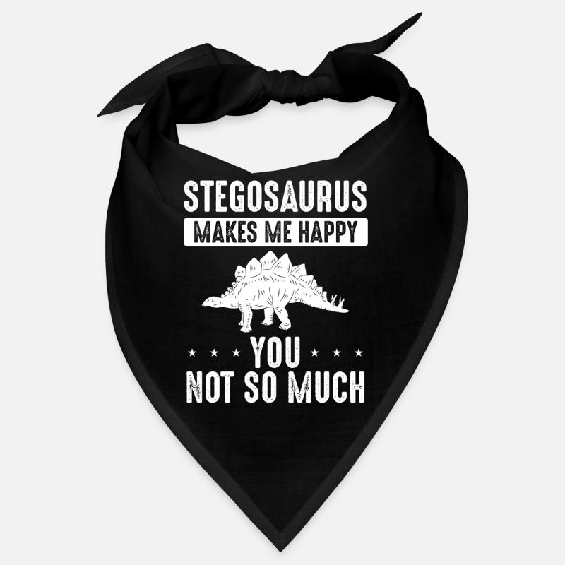 Stegosaurus Makes Me Happy Bandana