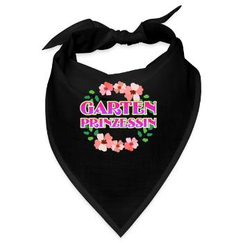 Garten Prinzessin Gärtnerin - Bandana - Schwarz - Vorne
