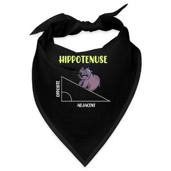 Hippotenuse Algebra Mathematik Student - Bandana - Schwarz - Vorne