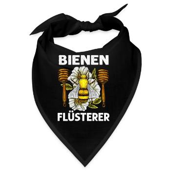 Bienen-Flüsterer Imkerei Imker Bienenzüchter - Bandana - Schwarz - Vorne