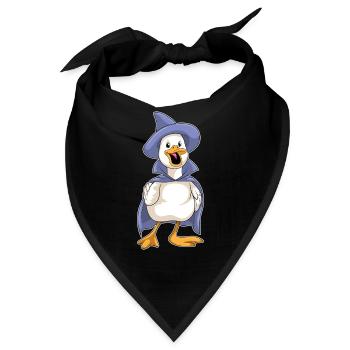 Ente Halloween Hexe - Bandana - Schwarz - Vorne