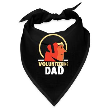 Ehrenamtlicher Vater Beruf Freiwilliger Freiwillig - Bandana - Schwarz - Vorne