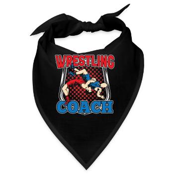 Wrestling Trainer Ringen Ringer Ringkampf - Bandana - Schwarz - Vorne