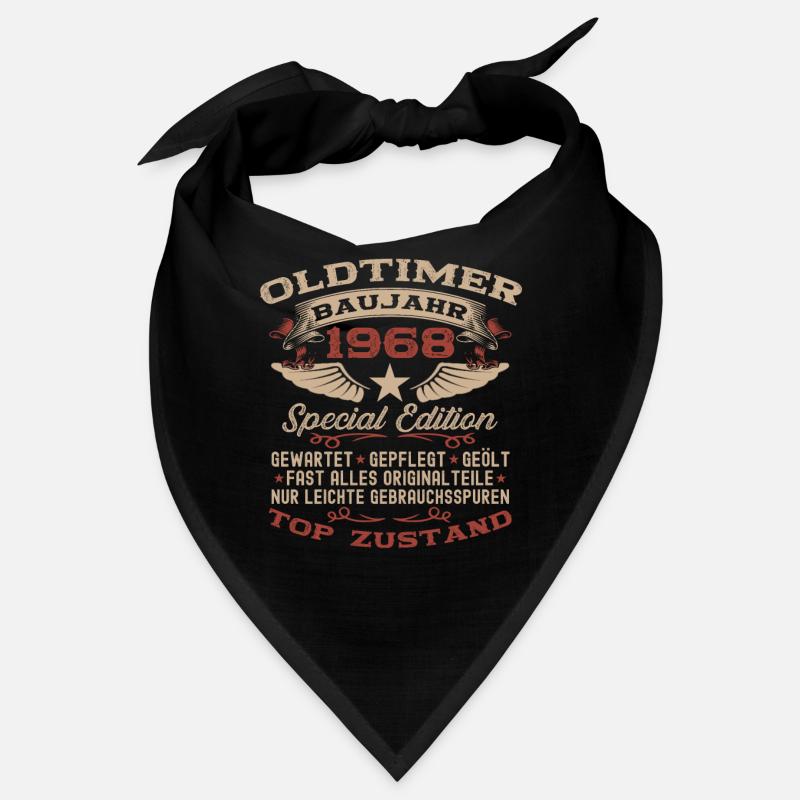 Oldtimer 1968 54. Geburtstag Geschenk Damen Herren Bandana