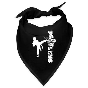Problem Karate Kampfsportarten Kämpfen - Bandana - Schwarz - Vorne